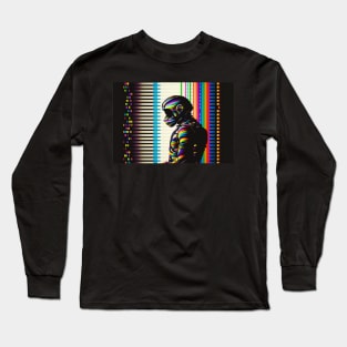 Space Monday, OP-ART Long Sleeve T-Shirt